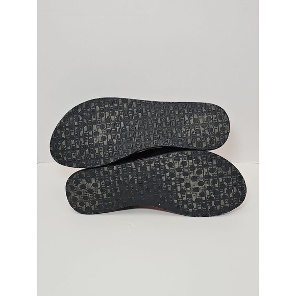Sanuk Yoga Mat Sling Thong Flip Flop Sandals Women's Size 10 Black - Picture 6 of 10